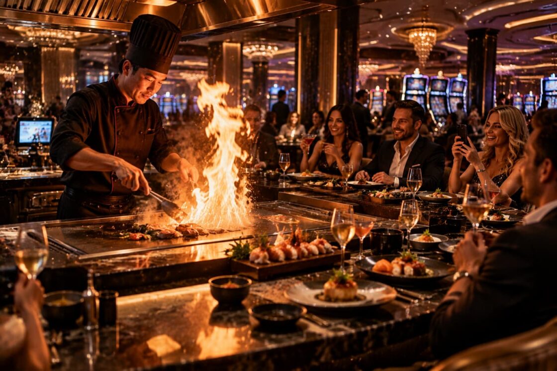Open Kitchen Dining and Entertainment in Casino Resorts